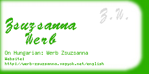 zsuzsanna werb business card